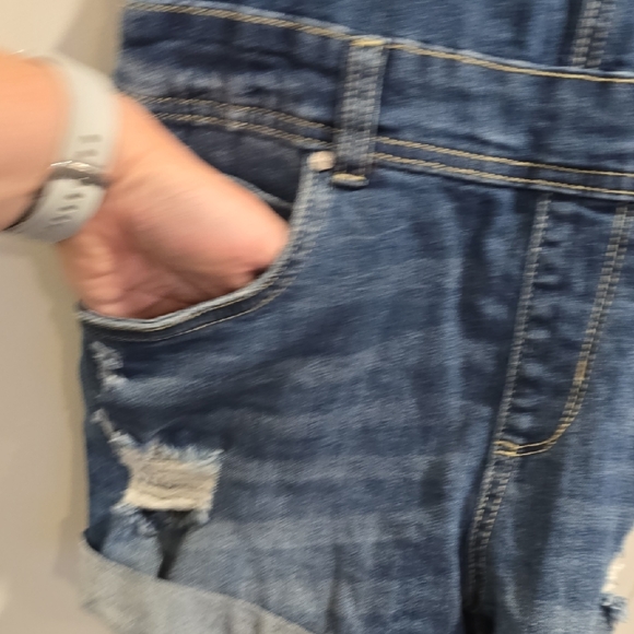 SALE!! Trendy Blue Denim Overalls - Picture 7 of 13